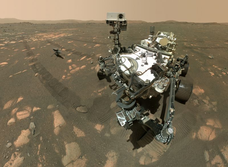 नासाको पर्सिभिरेन्स अन्तरीक्ष यानको मंगल ग्रहमा सय दिनको अवधिको १० तस्वीरहरु